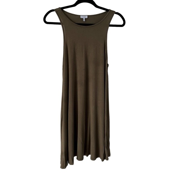 Tobi Army Green Sleeveless Pullover Knit Swim Cover Dress Women’s Size XS - Picture 1 of 6
